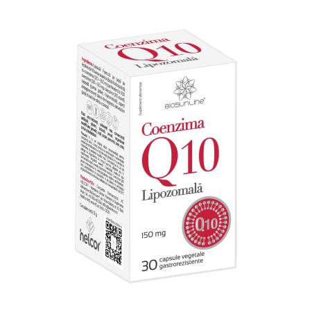 Coenzima Q10 Lipozomala, 150 mg, 30 capsule vegetale, BioSunLine