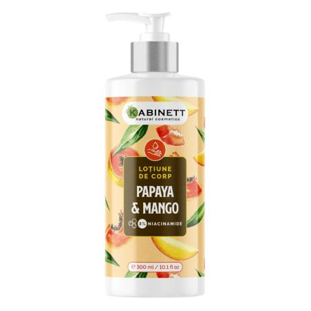 Lotiune de corp cu papaya si mango, 300 ml, Kabinett Natural Cosmetics