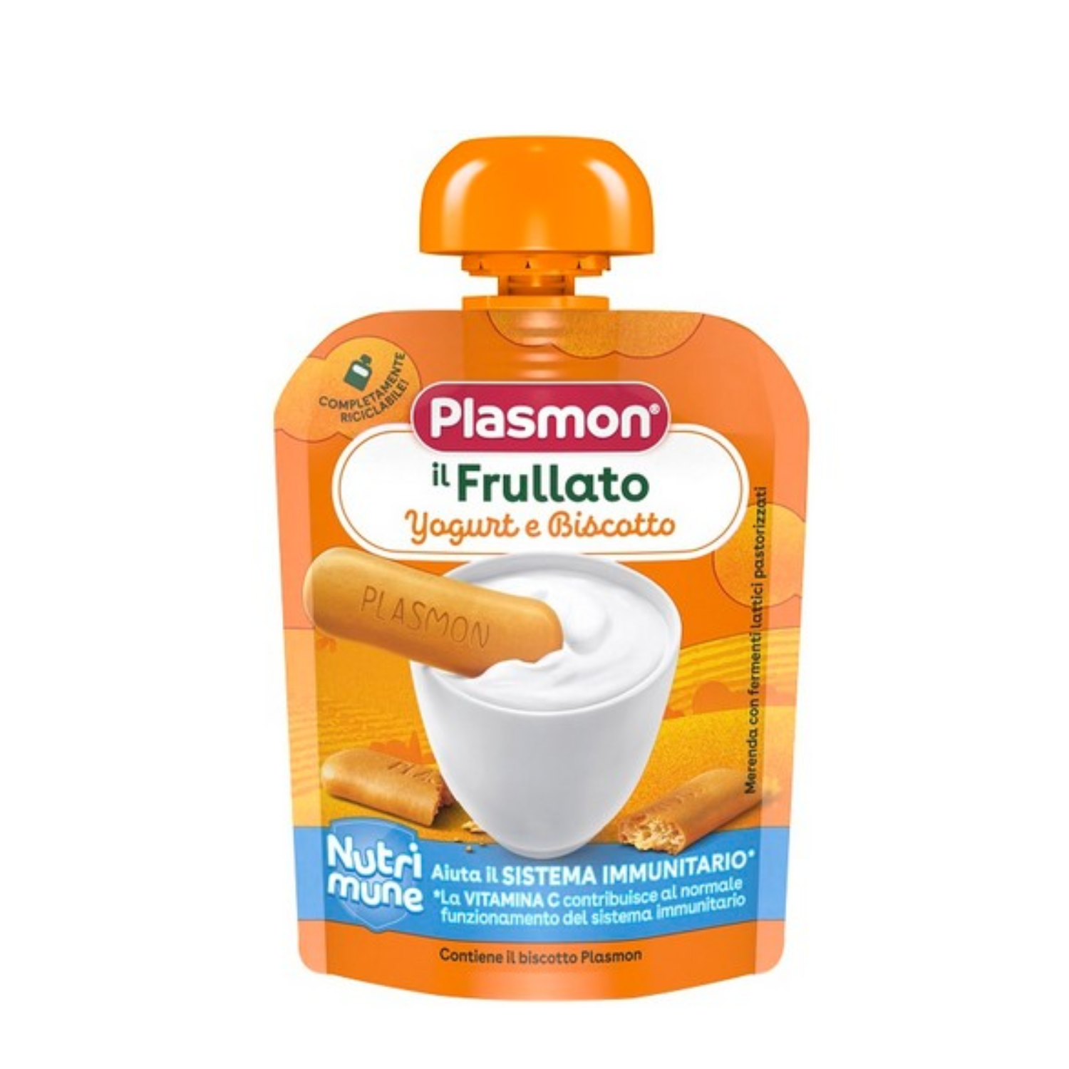 Piure cu biscuiti si iaurt Nutrimune, 8 luni+, 85 g, Plasmon