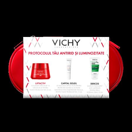 Trusa cu Crema de zi pentru toate tipurile de ten, Liftactiv Collagen 16, Set, Vichy 756657