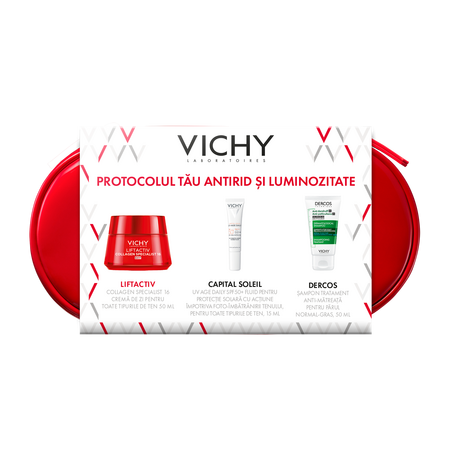 Trusa cu Crema de zi pentru toate tipurile de ten, Liftactiv Collagen 16, Set, Vichy 756657