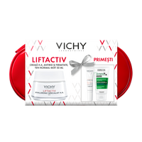 Trusa cu Crema Antirid de Zi pentru Ten Normal si Mixt, Liftactiv Hyaluronic Specialist H.A, Set, Vichy