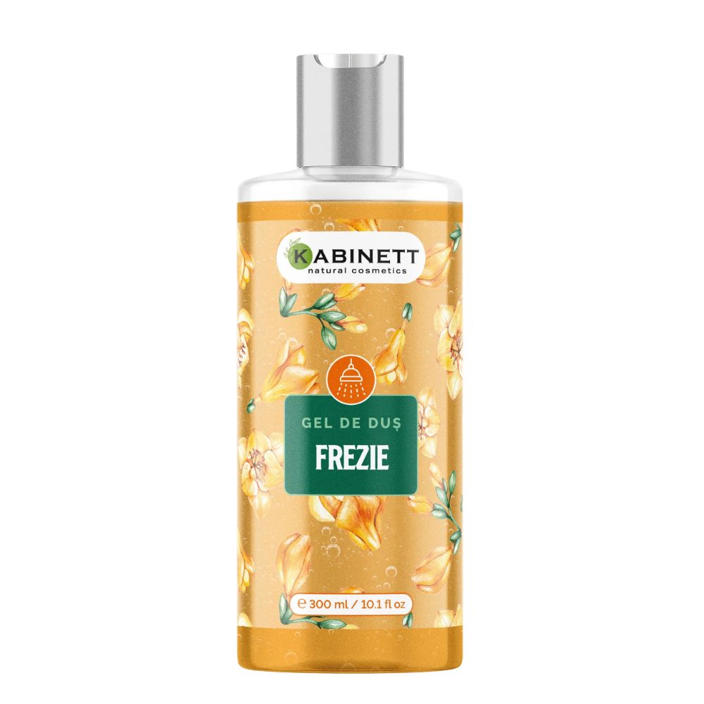 Gel de dus parfumat, Frezie, 300 ml, Kabinett Natural Cosmetics