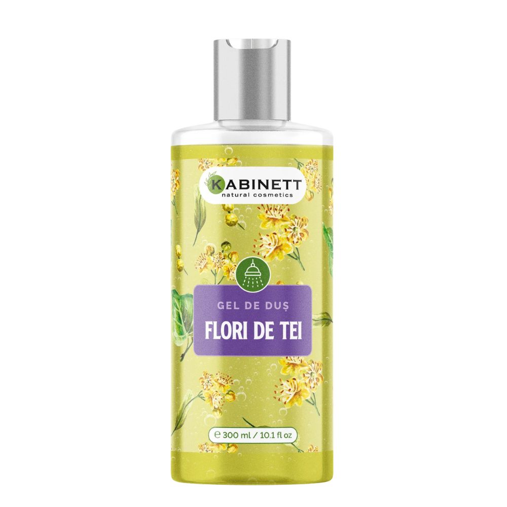 Gel de dus parfumat, Flori de tei, 300 ml, Kabinett Natural Cosmetics