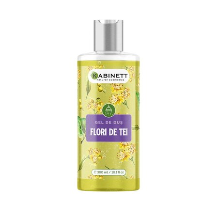Gel de dus parfumat, Flori de tei, 300 ml, Kabinett Natural Cosmetics
