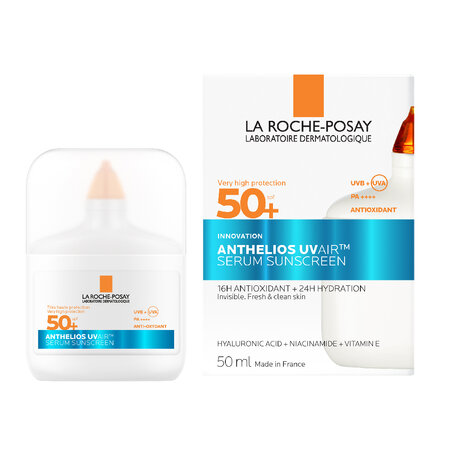 Serum de fata cu protectie solara SPF 50+ Anthelios UVAir, 50 ml, La Roche-Posay 756739