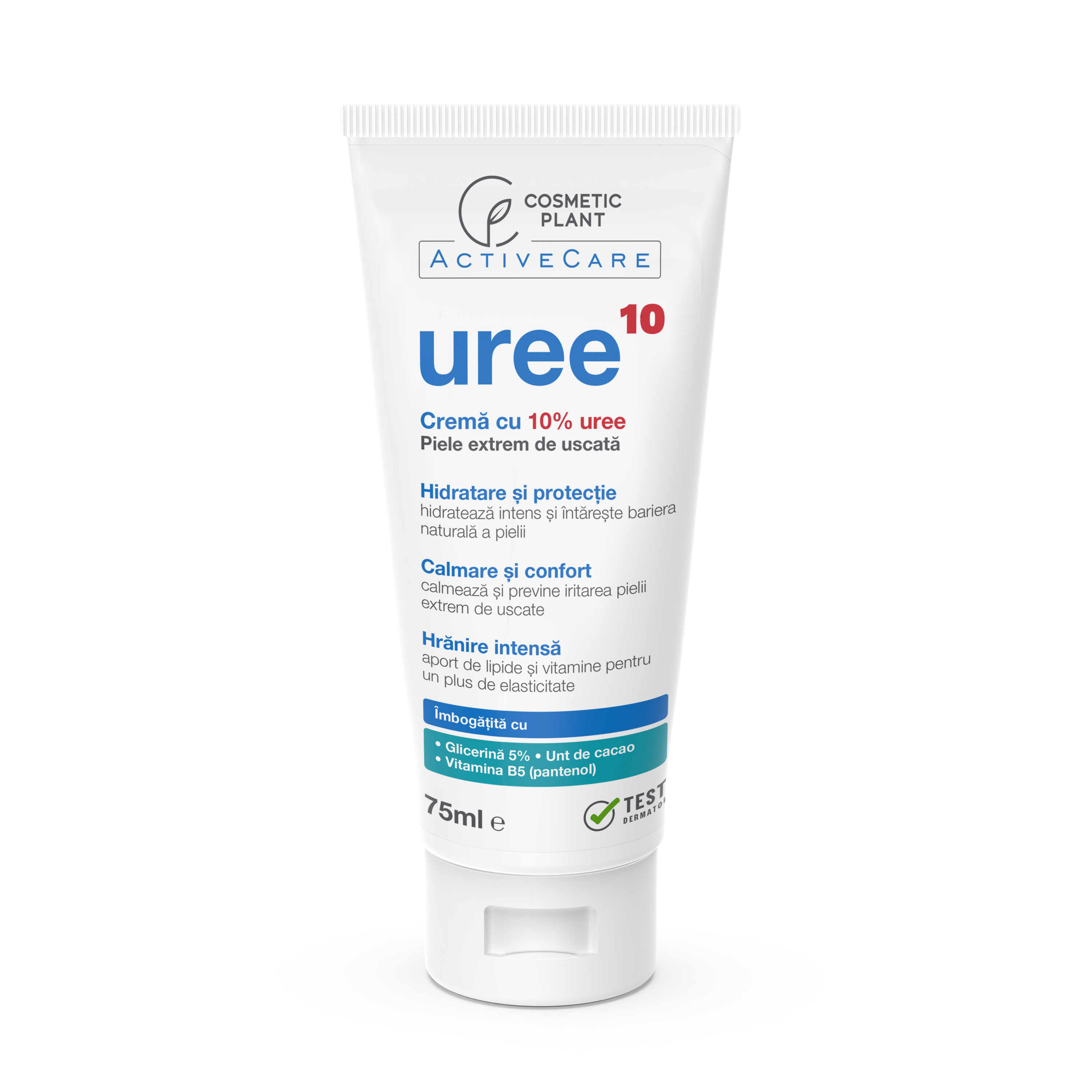 Crema cu 10% Uree pentru piele extrem de uscata Active Care, 75 ml, Cosmetic Plant