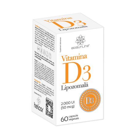 BIOSUNLINE VITAMINA D3 LIPOZOMALA 2000 UI 60 CPS
