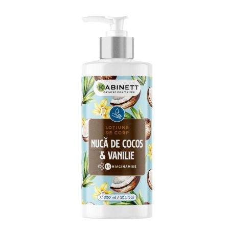 Lotiune de corp, Nuca de cocos si vanilie, 300 ml, Kabinett