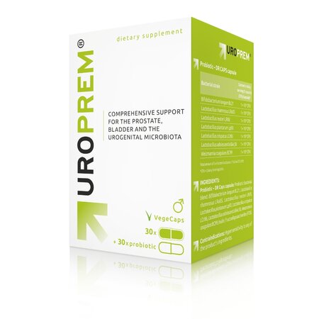 Uroprem, 30 capsule verzi + 30 capsule probiotice, Establo Pharma 756944