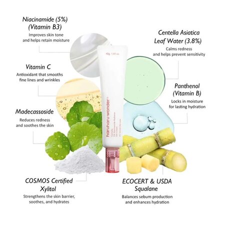Crema-gel cu Centella si Niacinamida 5%, 40 g, Haruharu Wonder 756952