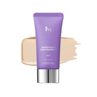 Baza de machiaj cu ser SPF50+ Perfect Cover Serum BB, 21 Bej deschis, 20 ml, Missha