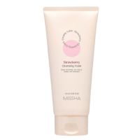 Spuma de curatare fata Creamy Latte, Capsuni, 172 ml, Missha