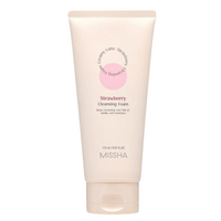 Spuma de curatare fata Creamy Latte, Capsuni, 172 ml, Missha