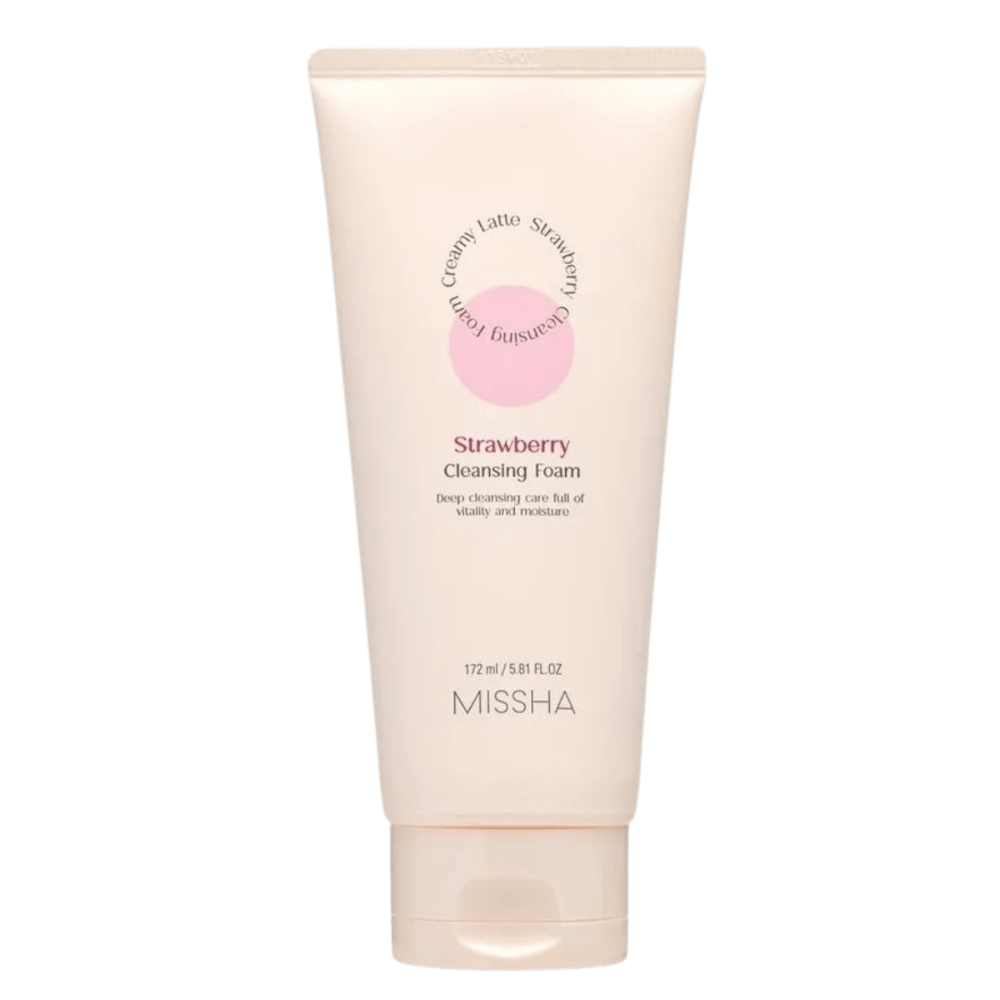 Spuma de curatare fata Creamy Latte, Capsuni, 172 ml, Missha