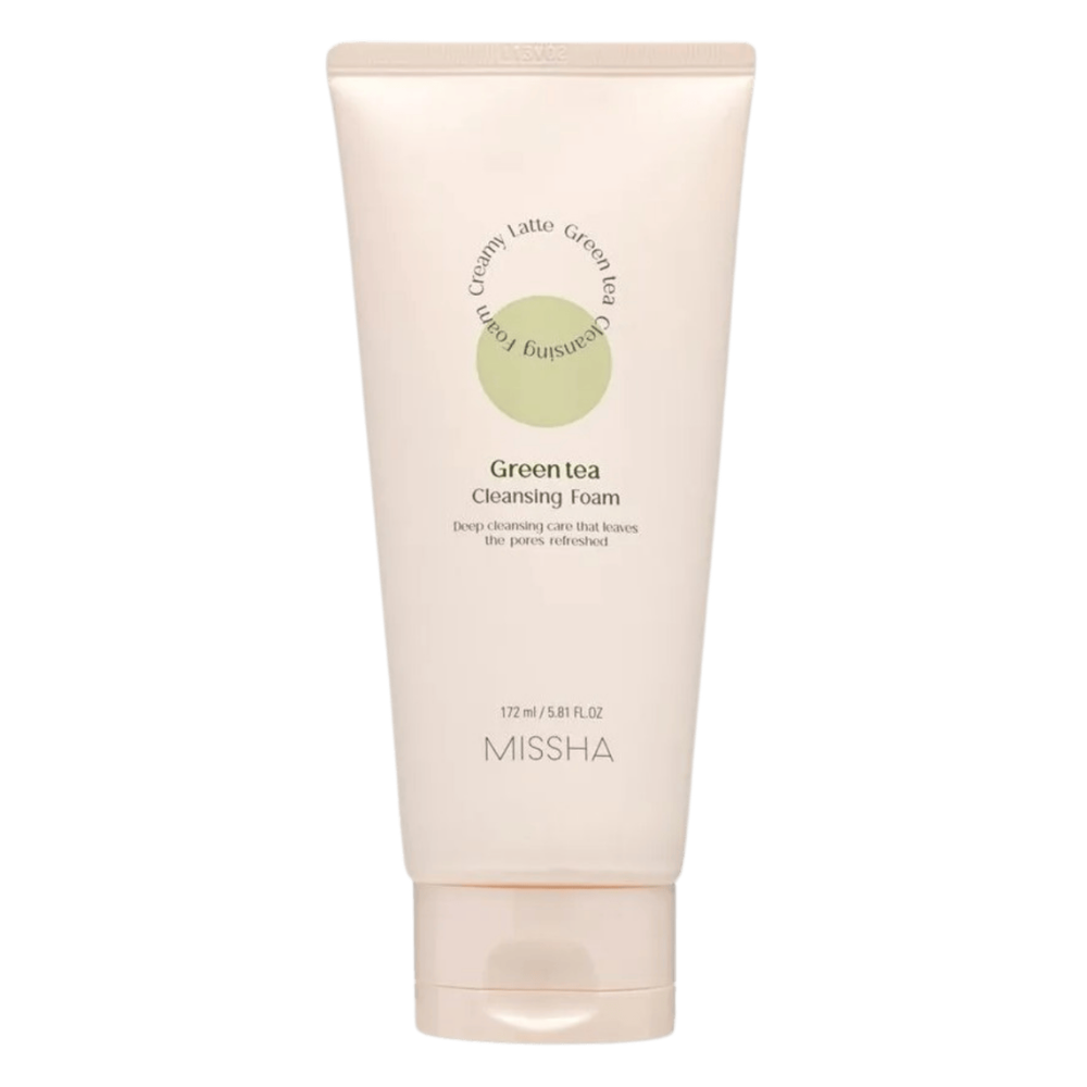 Spuma de curatare fata Creamy Latte, Ceai verde, 172 ml, Missha
