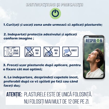 Plasturi nazali RespirON, 14 bucati, Smart Touch 757759