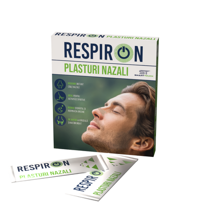 Plasturi nazali RespirON, 14 bucati, Smart Touch