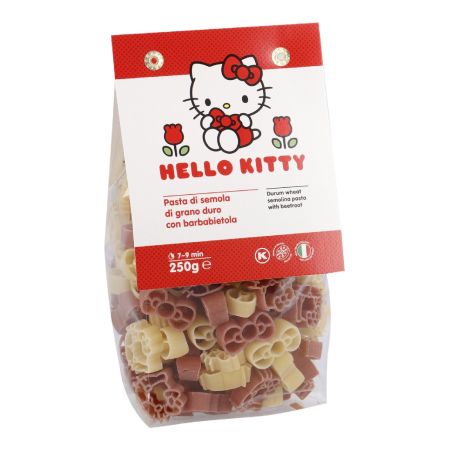 Paste din grau dur si sfecla rosie Hello Kitty, 250 g, Dalla Costa