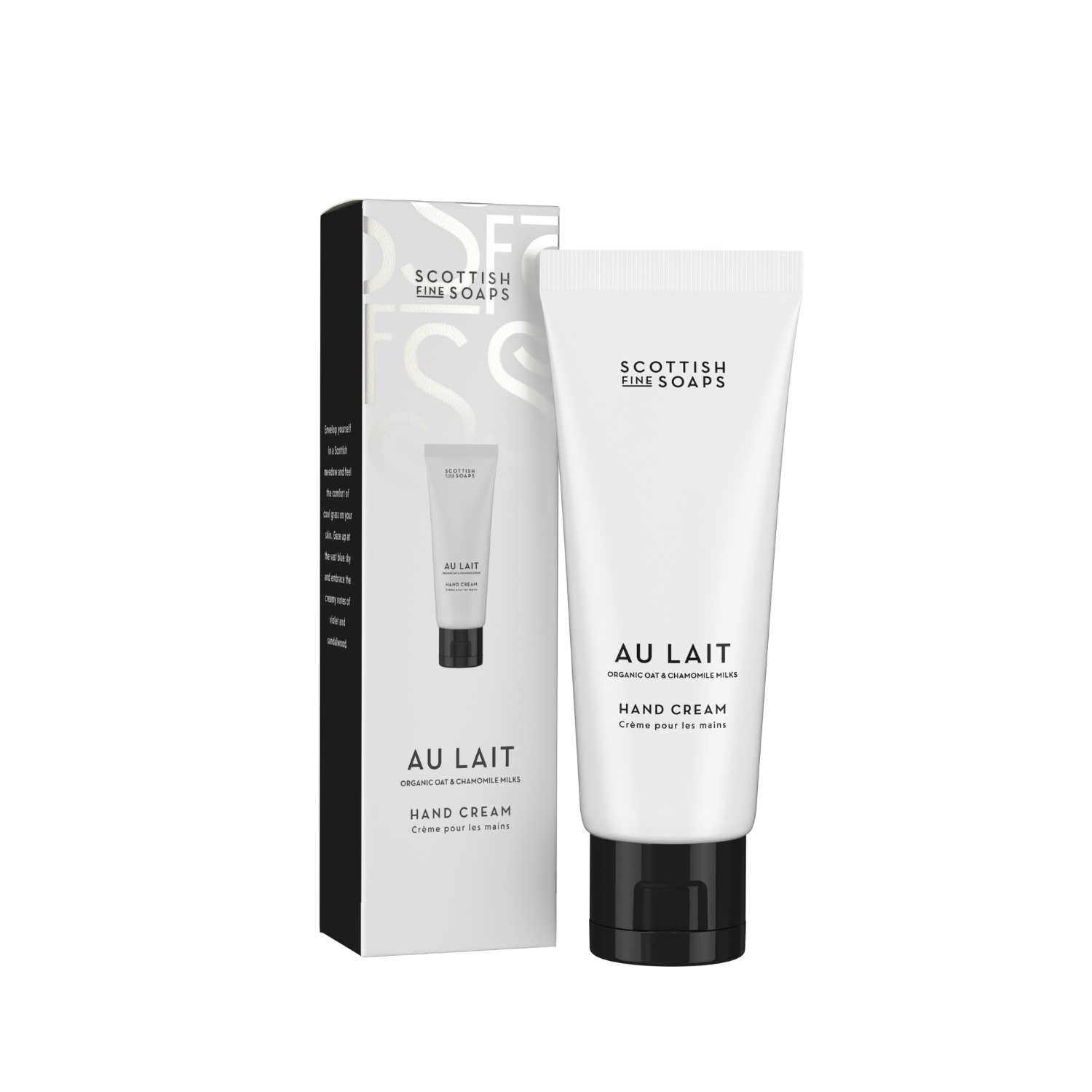 Crema de maini Au Lait, 75 ml, Scottish Fine Soaps