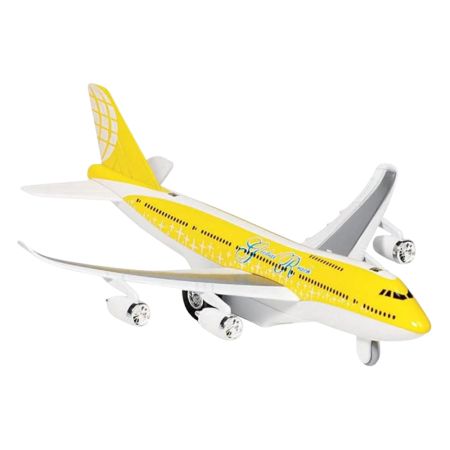 Jucarie Avion cu sunete si lumini, Diverse Culori, + 3 ani, 1 bucata, Goki