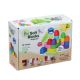 Set cuburi moi cu roti Bio Soft Blocks, 6 luni+, 21 piese, Gerardo's Toys 757254