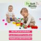 Set cuburi moi cu roti Bio Soft Blocks, 6 luni+, 21 piese, Gerardo's Toys 757241