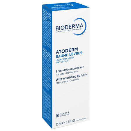 Balsam de buze Atoderm, 15 ml, Bioderma 757279