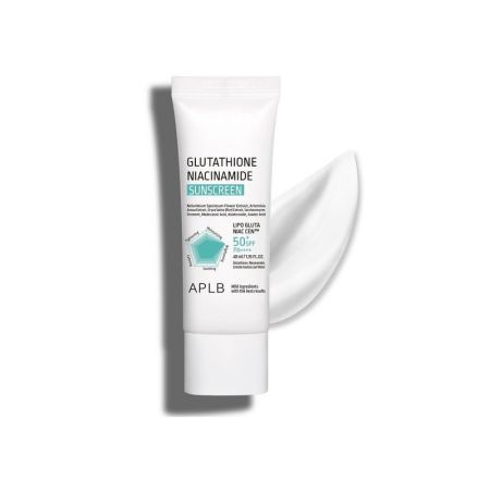 Crema de fata cu SPF 50 cu Niacinamida si Glutation, 40 ml, APLB