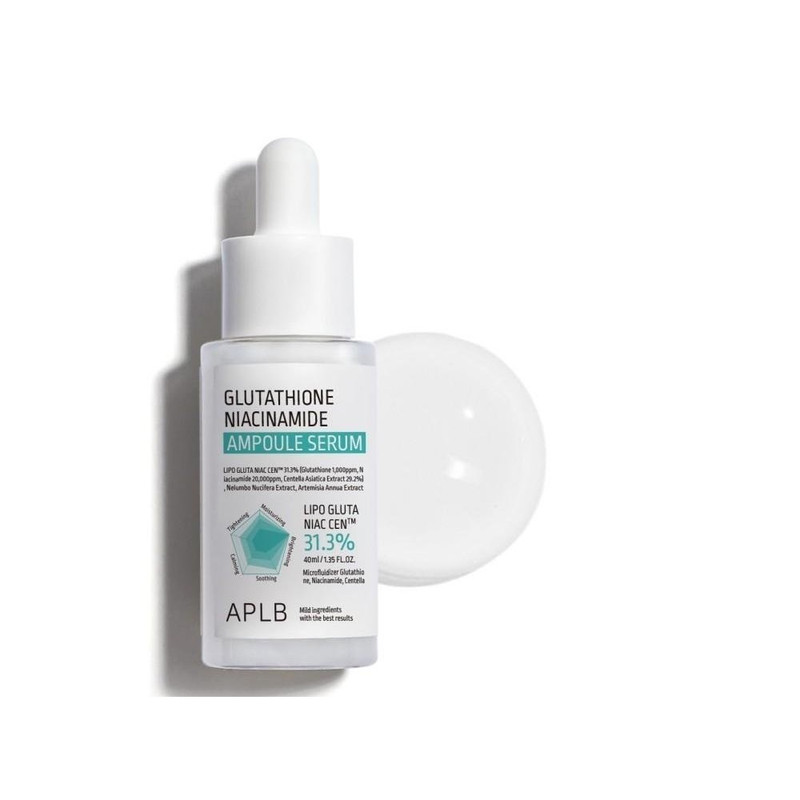 Ser de fata anti-imbatranire cu Niacinamida si Glutation, 40 ml, APLB