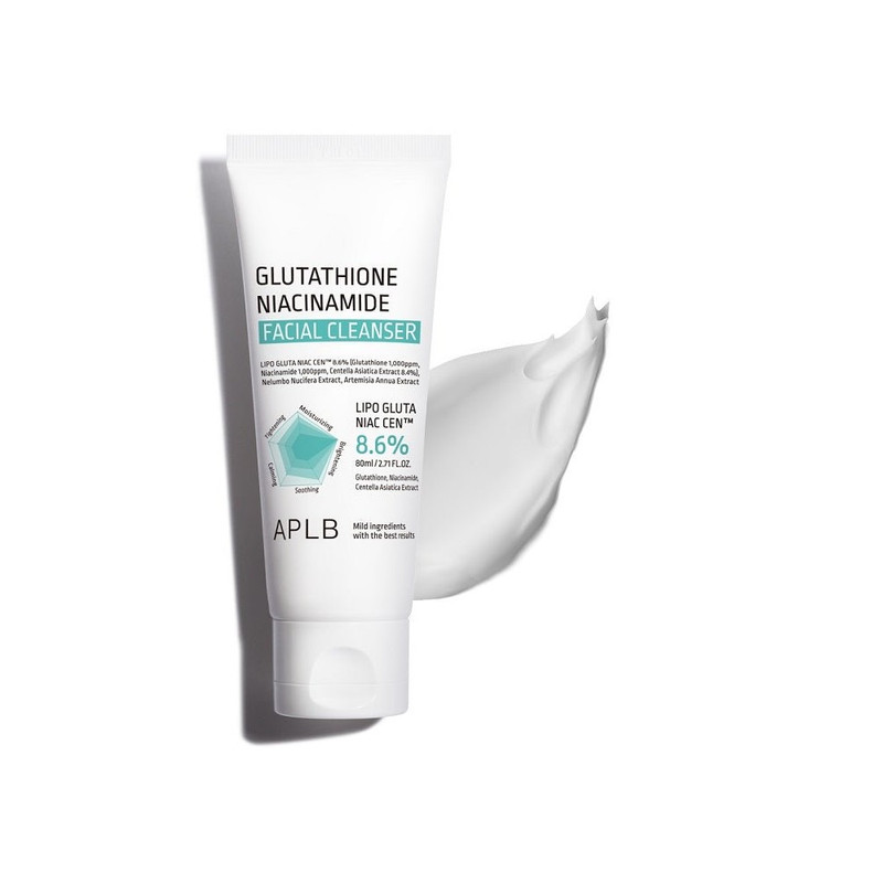 Gel de curatare pentru fata cu Niacinamida si Glutation, 80 ml, APLB