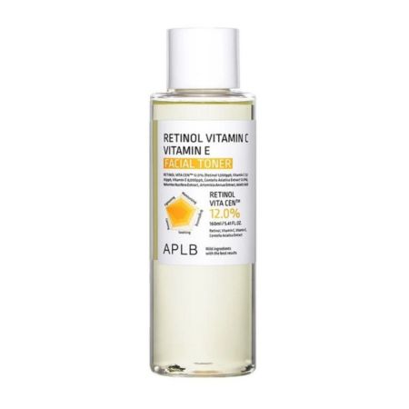 Lotiune tonica faciala cu Retinol, Vitamina C si Vitamina E, 160 ml, APLB