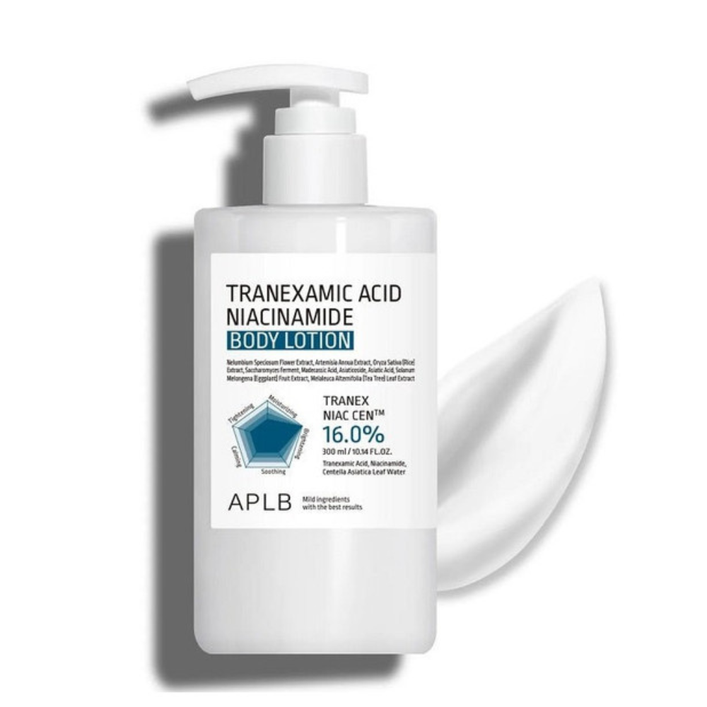 Lotiune de corp cu Acid Tranexamic pentru reducerea petelor pigmentare, 300 ml, APLB
