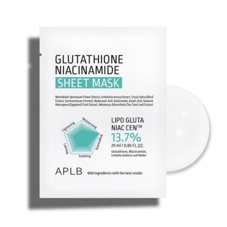 Masca tip servetel cu Glutation si Niacinamida, 25 ml, APLB