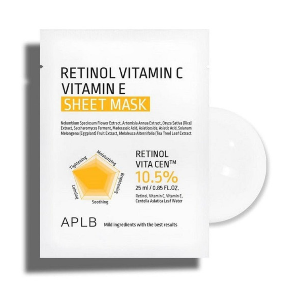 Masca tip servetel cu Retinol pentru fermitate, 25 ml, APLB