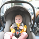 Scoica auto cu tetiera reglabila i-Snug 2, 40–75 cm, Raven, Joie 757424
