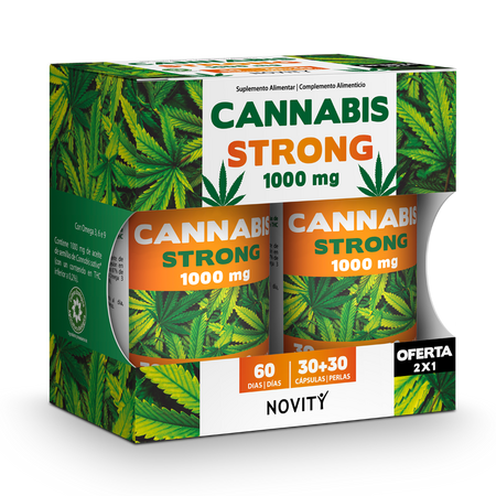 Cannabis Strong, 1000 mg, 30 + 30 capsule moi, Dietmed
