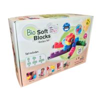 Set de constructie cuburi moi cu roti, 6 luni+, 33 piese, Gerardo's Toys