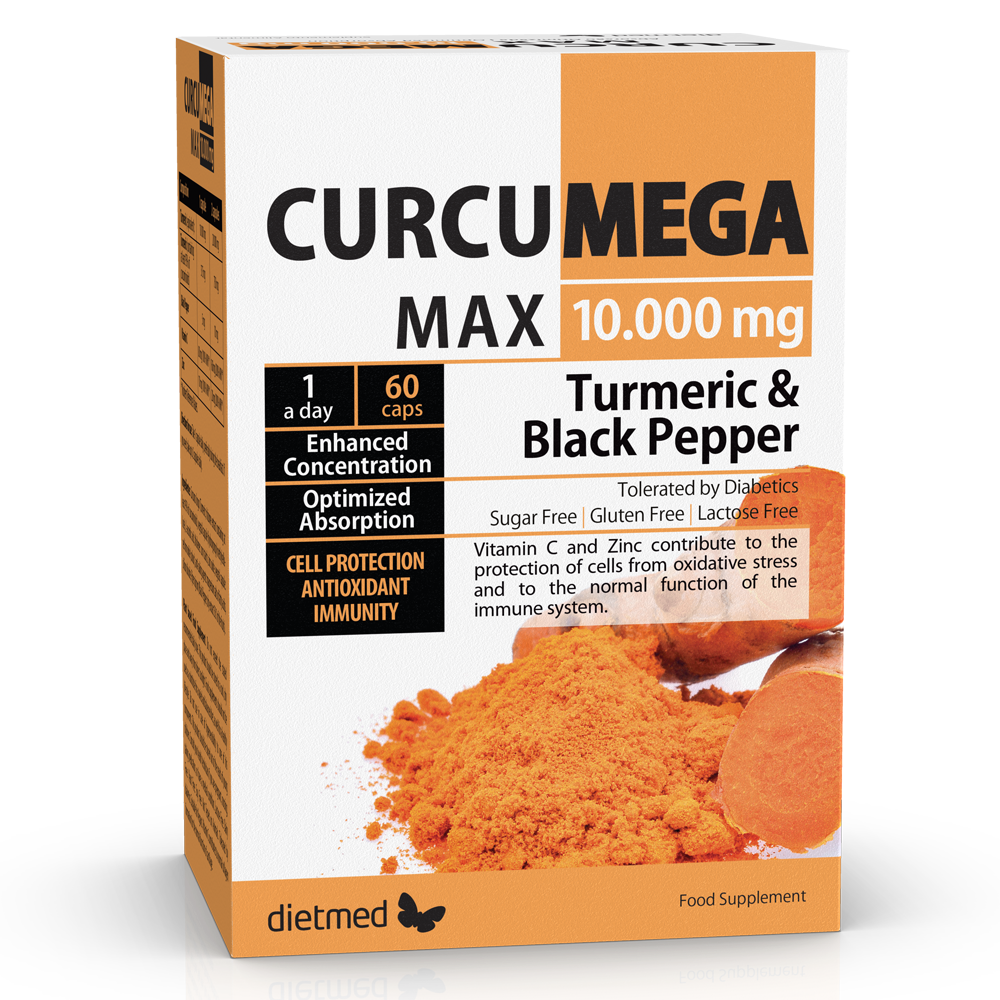 Curcumega Max, 10000 mg, 60 capsule, Dietmed
