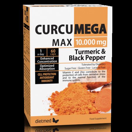 Curcumega Max, 10000 mg, 60 capsule, Dietmed