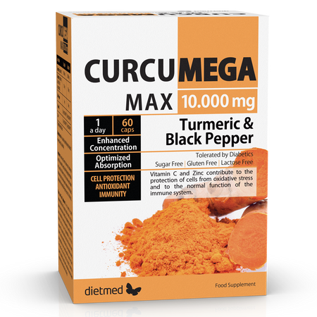 Curcumega Max, 10000 mg, 60 capsule, Dietmed