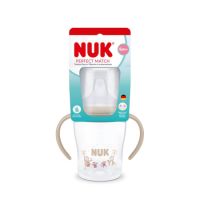 Biberon cu toarte si tetina de invatare Perfect Match, Diverse modele, 6 luni+, 150 ml, Nuk