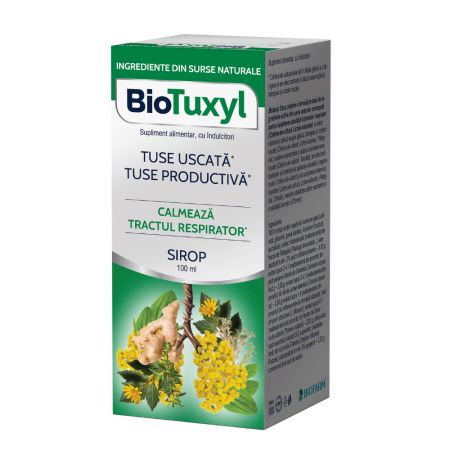 Sirop pentru tuse uscata si productiva Biotuxyl, 100 ml, Biofarm