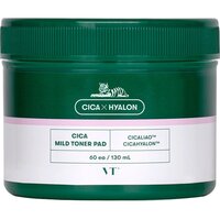 Dischete cu toner pentru exfoliere blanda Cica Mild, 60 buc, Vt Cosmetics