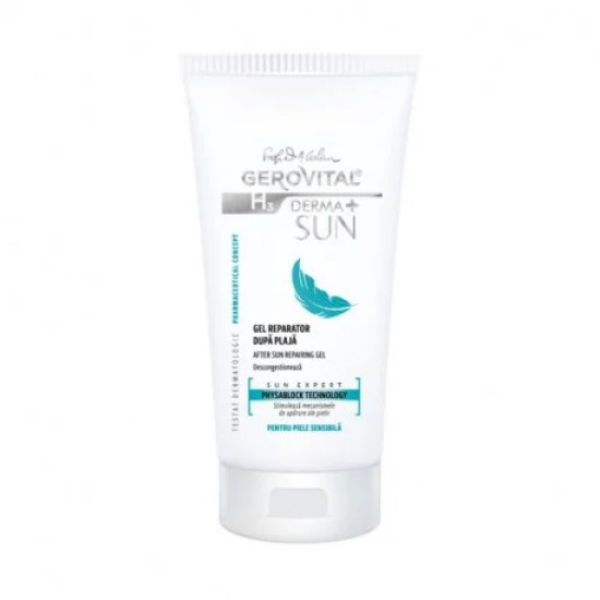 Gel reparator dupa plaja GH3 Derma+ Sun, 150ml, Gerovital