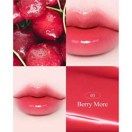 Ruj lichid glossy cu efect de plumping Breeze Dewy, 03 Berry More, 4.5 g, Aperire 757670