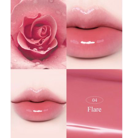 Ruj lichid glossy cu efect de plumping Breeze Dewy, 04 Flare, 4.5 g, Aperire 757673