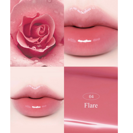 Ruj lichid glossy cu efect de plumping Breeze Dewy, 04 Flare, 4.5 g, Aperire 757673