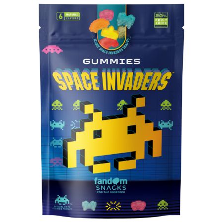 Jeleuri gumate cu 6 arome de fructe, Space Invaders, 125 g, Fandom