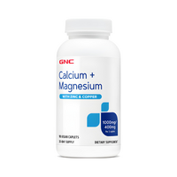 Calciu 1000 mg + Magneziu 400 mg + Zinc si Cupru, 90 capsule, GNC